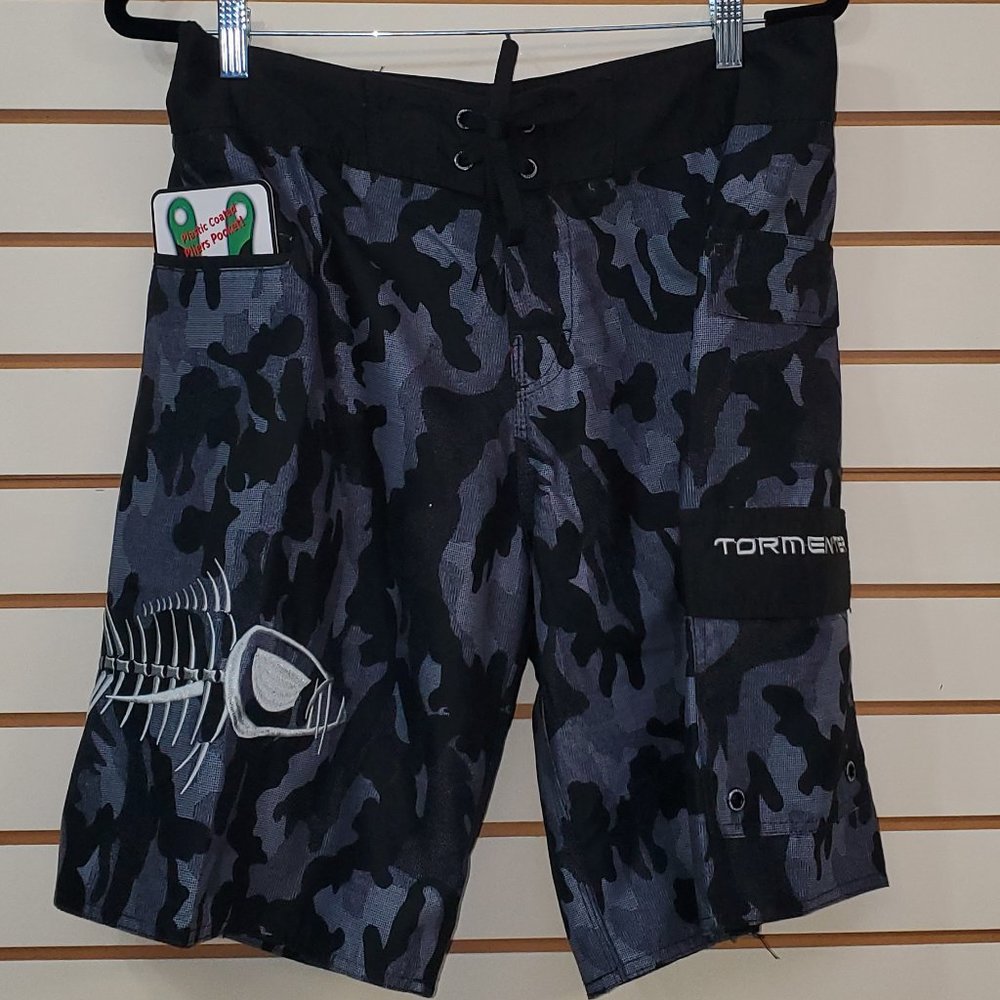 Tormenter CAMO BLACK WATERMAN 5 POCKET BOARD SHORTS